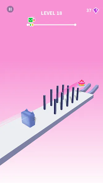 Jelly Shift - Obstacle Course [MOD: безлимитные монеты и все уровни] (Бесплатно / APK) — скриншот 2