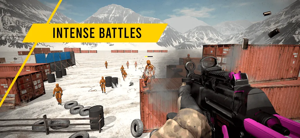 Взломанная GUNSIM - 3D FPS Shooting Guns [MOD: безлимитные деньги и все оружие] на Андроид — скриншот 4