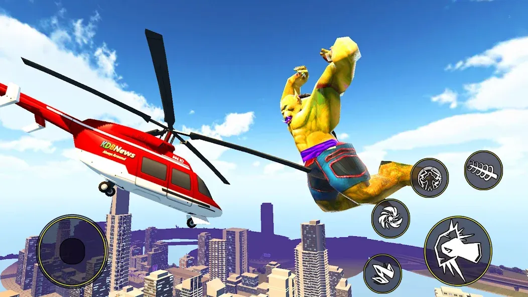 Super City Hero:superhero Game [MOD: безлимитные деньги и суперсилы] на Андроид — скриншот 1