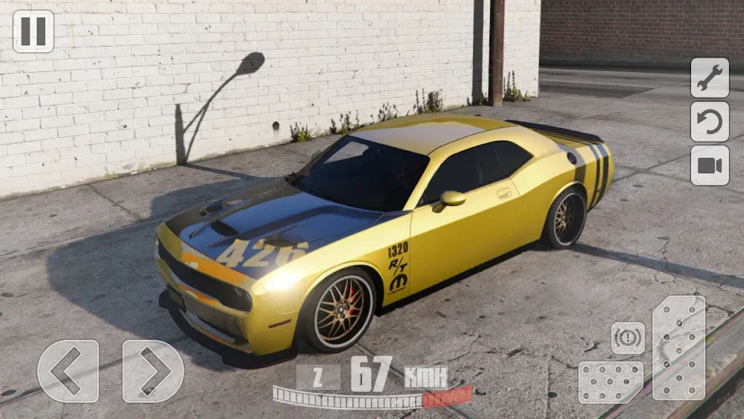 Simulator Dodge Demon Parking [MOD: безлимитные деньги и все машины открыты] на Андроид — скриншот 3