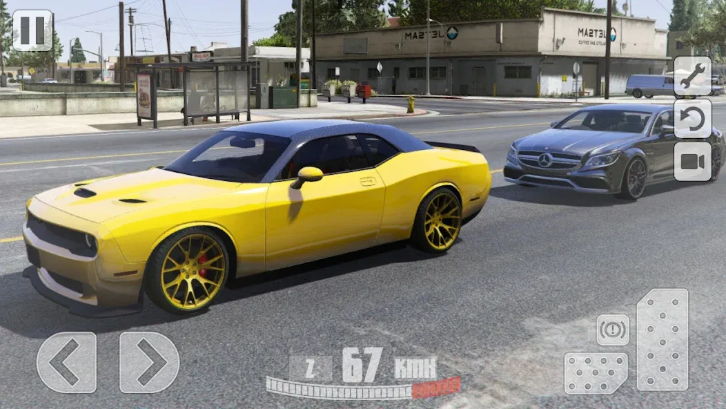 Simulator Dodge Demon Parking [MOD: безлимитные деньги и все машины открыты] на Андроид — скриншот 4