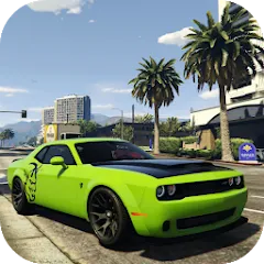 Simulator Dodge Demon Parking [MOD: безлимитные деньги и все машины открыты] на Андроид
