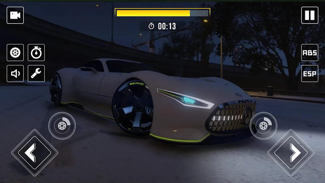 Взломанная Drive Mercedes Benz Vision Car [MOD: безлимитные деньги и топливо] на Андроид — скриншот 1