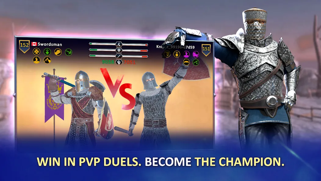 Knights Fight 2: New Blood [MOD: безлимитные деньги и энергия] — Скачать бесплатно (APK) — скриншот 3