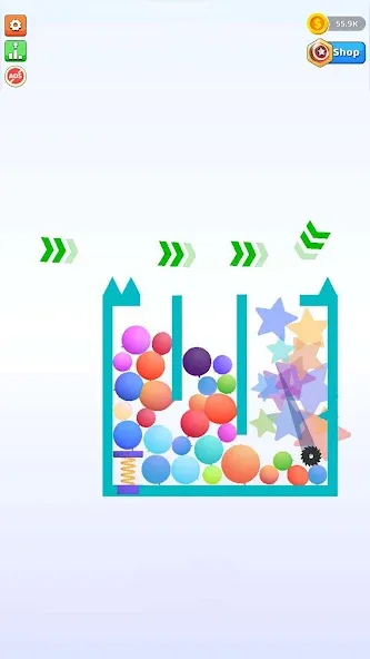 Скачать взлом Bounce and pop - Puff Balloon [MOD: безлимитные монеты и жизни] — скриншот 2