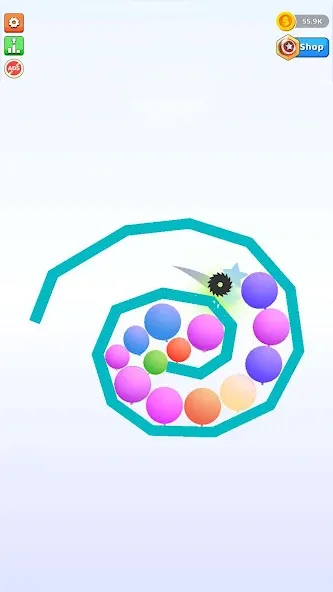 Скачать взлом Bounce and pop - Puff Balloon [MOD: безлимитные монеты и жизни] — скриншот 4