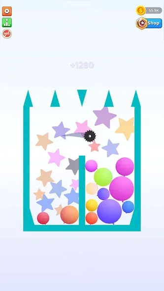 Скачать взлом Bounce and pop - Puff Balloon [MOD: безлимитные монеты и жизни] — скриншот 5