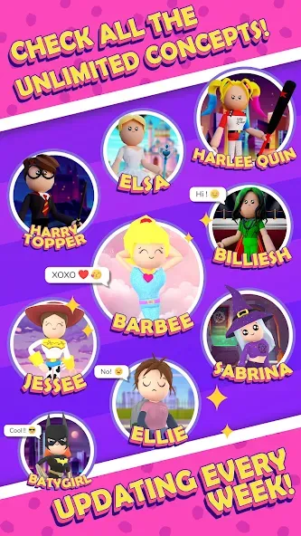 Взломанная Fashion Famous - Dress Up Game [MOD: безлимитные монеты и все наряды] на Андроид — скриншот 1