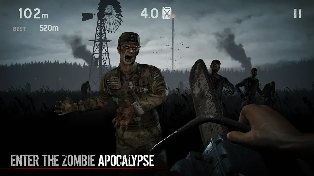 Into the Dead [MOD: бесконечные патроны и ресурсы] на Андроид — скриншот 1