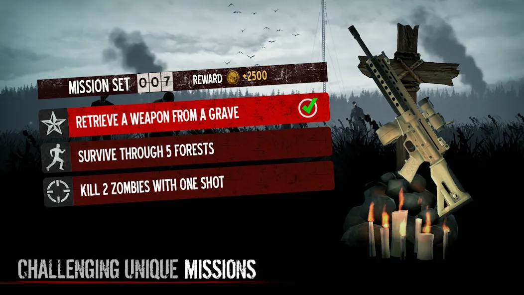 Into the Dead [MOD: бесконечные патроны и ресурсы] на Андроид — скриншот 4