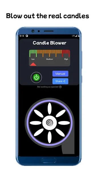 Blower - Candle Blower Lite [MOD: без рекламы и бесконечный воздух] — Скачать бесплатно (APK) — скриншот 2