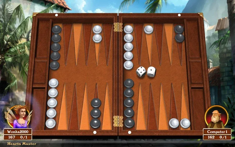 Взломанная Hardwood Backgammon [MOD: без рекламы и все режимы открыты] на Андроид — скриншот 1
