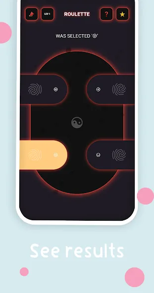 Взломанная Mini : Finger Picker Chooser [MOD: быстрый выбор пальца без рекламы] на Андроид — скриншот 1