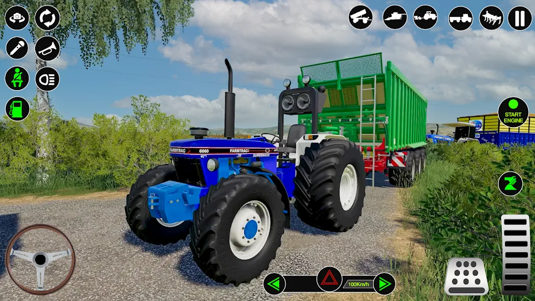 Скачать Farming Tractor Simulator Game [MOD: безлимитные деньги и топливо] на телефон — скриншот 3