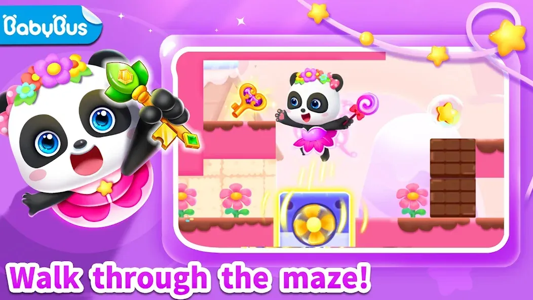 Взломанная Little Panda’s Jewel Adventure [MOD: безлимитные монеты и все уровни открыты] на Андроид — скриншот 1