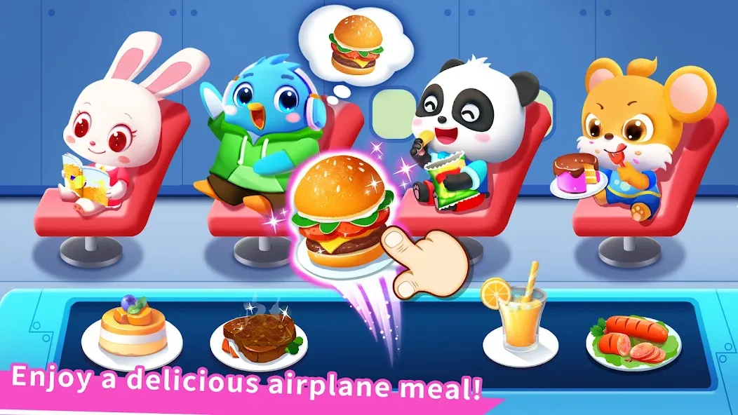 Baby Panda's Airport [MOD: без рекламы и открыты все самолеты] на Андроид — скриншот 2