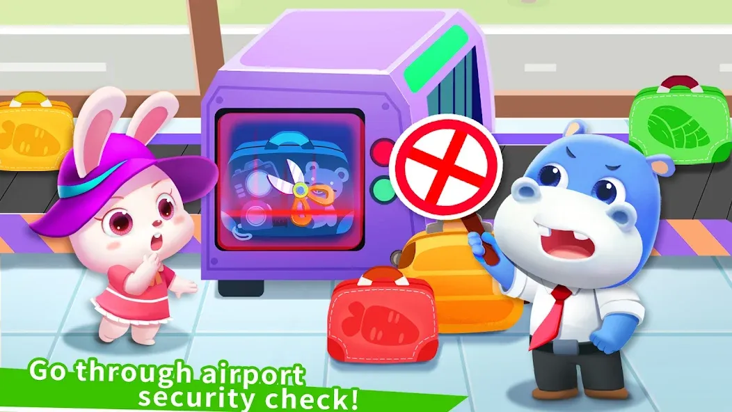 Baby Panda's Airport [MOD: без рекламы и открыты все самолеты] на Андроид — скриншот 3