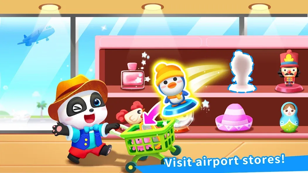 Baby Panda's Airport [MOD: без рекламы и открыты все самолеты] на Андроид — скриншот 5