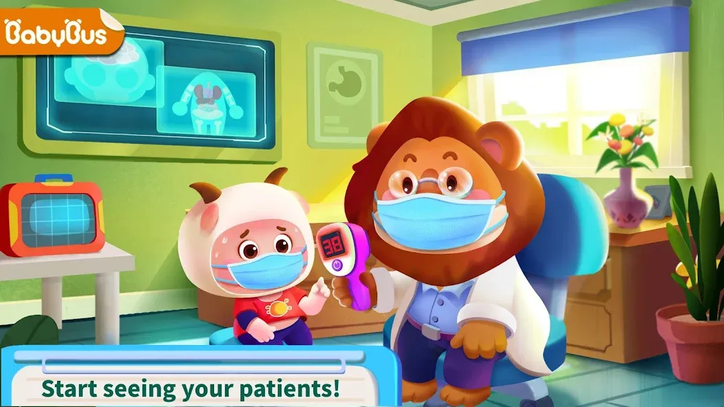 Скачать Baby Panda's Hospital Care [MOD: безлимитные деньги и все процедуры открыты] на телефон — скриншот 1