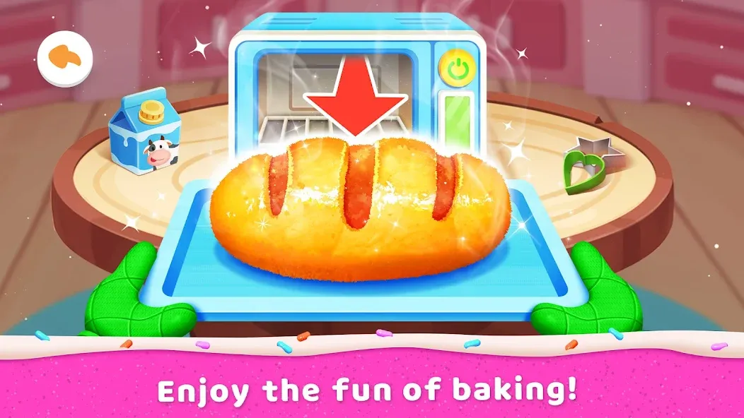 Скачать Little Panda's Cake Shop [MOD: много денег и все рецепты открыты] на телефон — скриншот 3