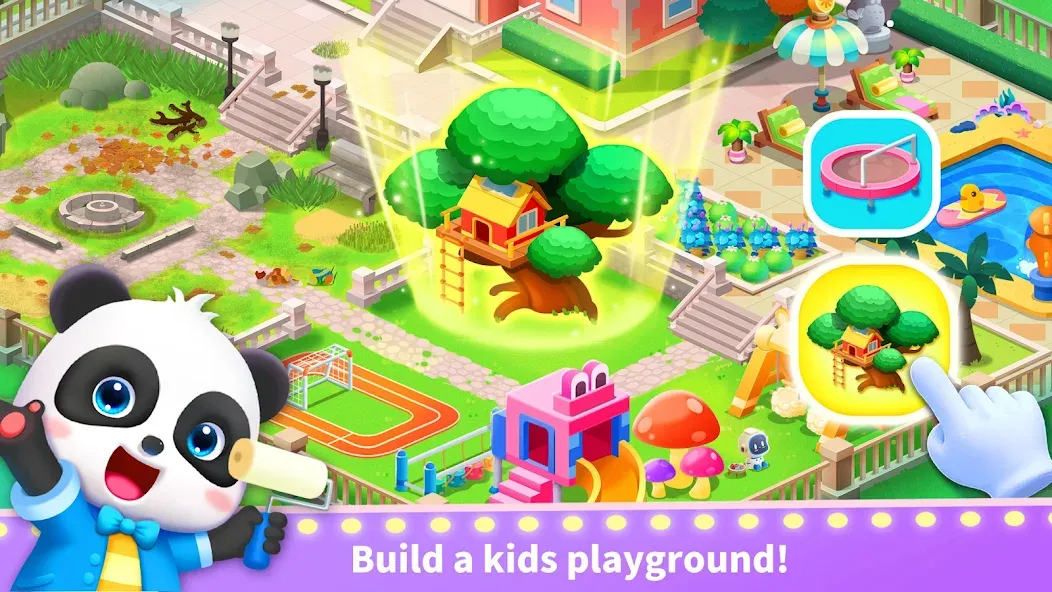 Baby Panda's Town: Life [MOD: много монет и все локации открыты] на Андроид — скриншот 2