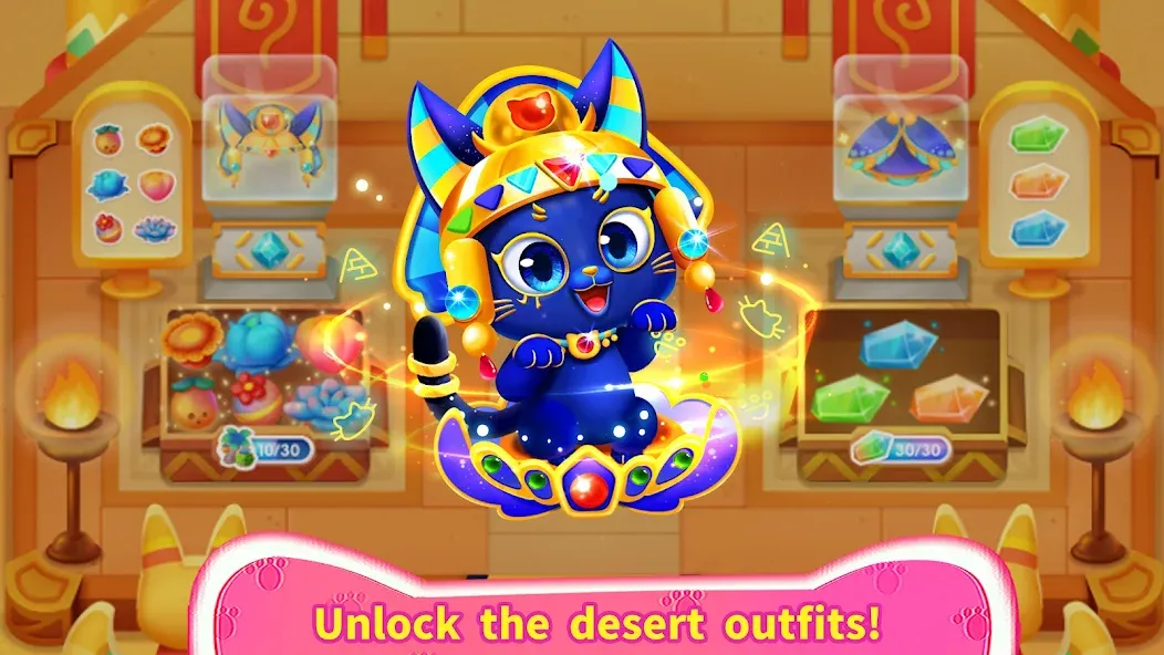 Little Panda's Cat Game [MOD: безлимитные монеты и разблокированы все уровни] на Андроид — скриншот 5