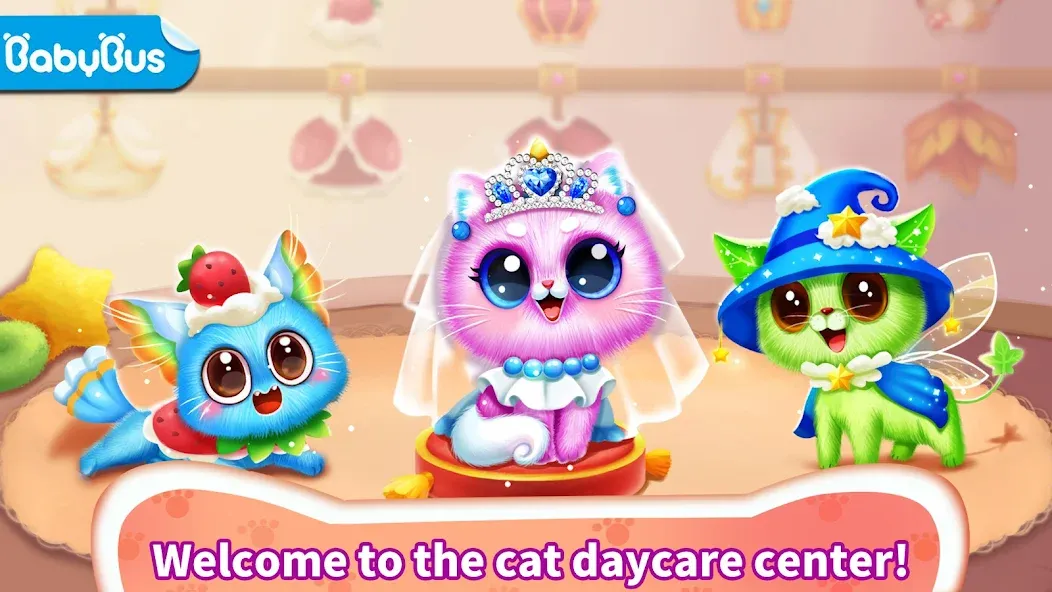 Little Panda: Baby Cat Daycare [MOD: безлимитные деньги и все питомцы] на Андроид — скриншот 1