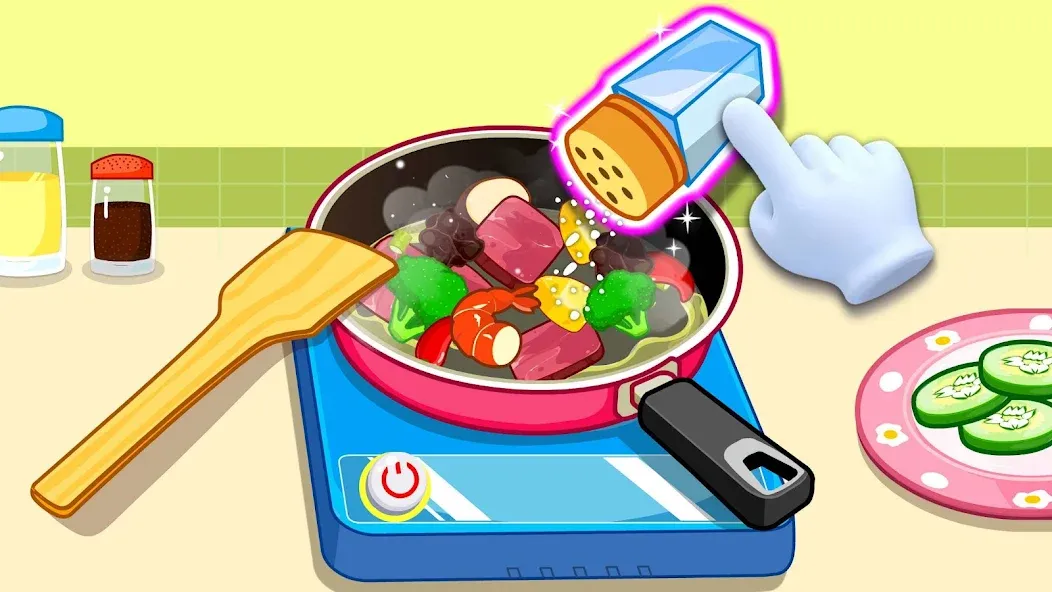 Скачать взлом My Baby Panda Chef [MOD: новые рецепты и все блюда] — скриншот 3