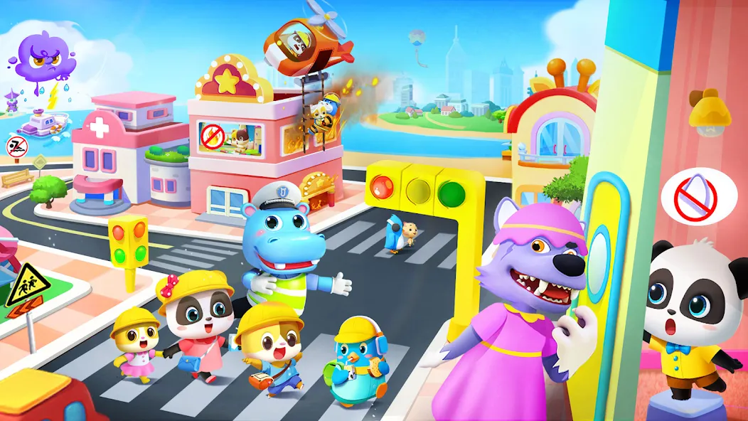 Baby Panda's City [MOD: безлимитные монеты и все локации открыты] (Бесплатно / APK) — скриншот 4