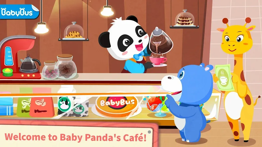 Baby Panda’s Summer: Café [MOD: безлимитные деньги и все рецепты] последняя версия — скриншот 1