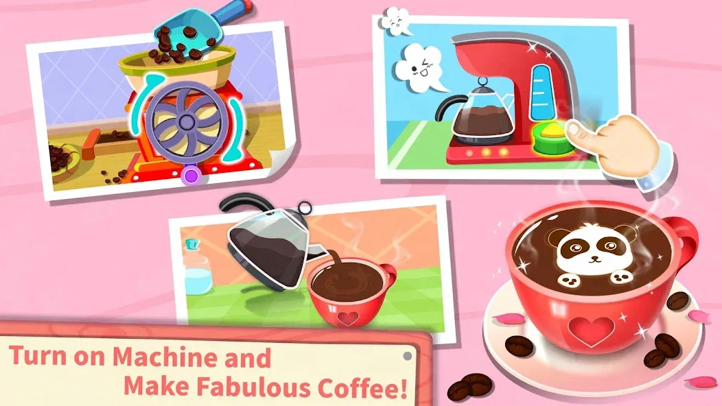 Baby Panda’s Summer: Café [MOD: безлимитные деньги и все рецепты] последняя версия — скриншот 3