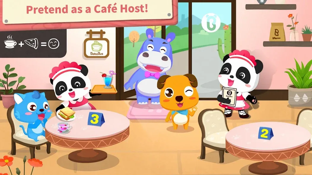 Baby Panda’s Summer: Café [MOD: безлимитные деньги и все рецепты] последняя версия — скриншот 4