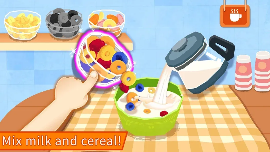 Скачать взлом Baby Panda's Breakfast Cooking [MOD: без рекламы и открыты все рецепты] — скриншот 2
