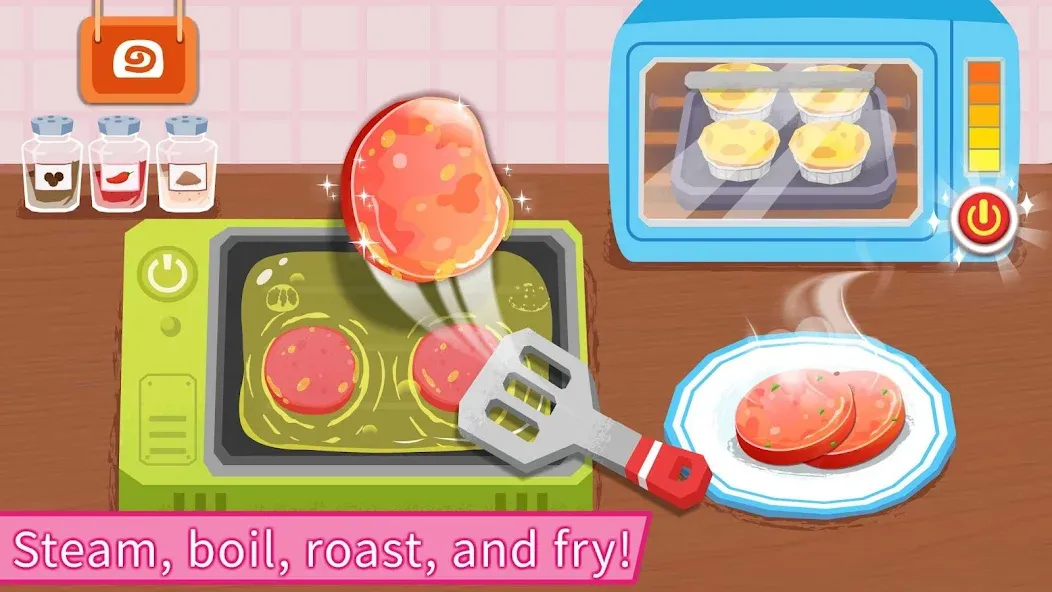 Скачать взлом Baby Panda's Breakfast Cooking [MOD: без рекламы и открыты все рецепты] — скриншот 3