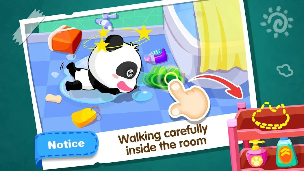 Скачать взлом Baby Panda Home Safety [MOD: все уровни и предметы открыты] — скриншот 4
