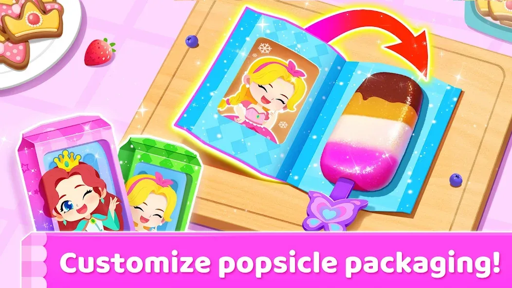 Little Panda's Ice Cream Games [MOD: много мороженого и открыты все уровни] (Бесплатно / APK) — скриншот 2