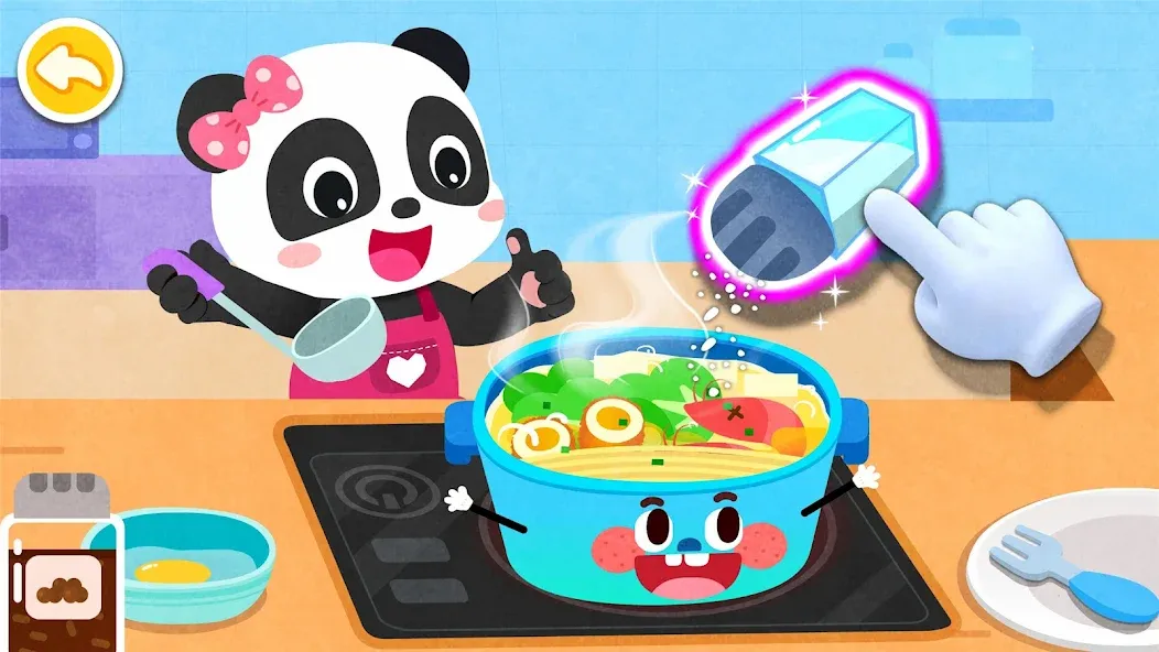 Скачать взлом Baby Panda's Kitchen Party [MOD: безлимитные монеты и открыты все рецепты] — скриншот 3