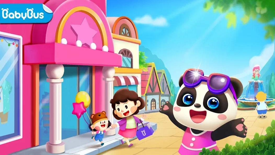 Скачать Little Panda's Town: Mall [MOD: разблокированы все магазины и локации] на телефон — скриншот 1