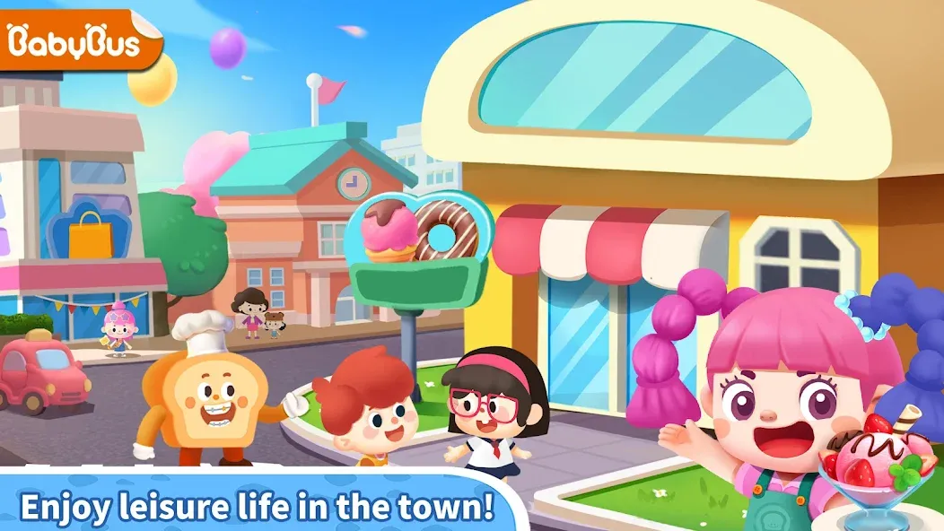 Скачать взлом Little Panda's Town: Street [MOD: открыты все локации и предметы] — скриншот 1