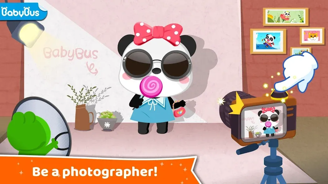 Baby Panda's Dream Job [MOD: открыты все профессии и уровни] на Андроид — скриншот 1