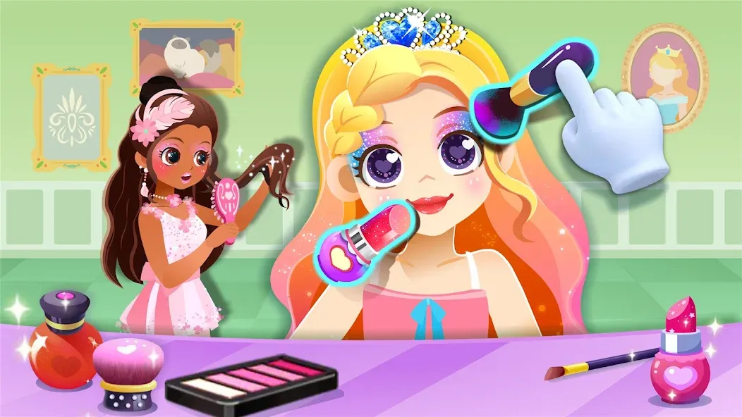 Скачать взлом Little Panda: Princess Makeup [MOD: открыты все наряды и аксессуары] — скриншот 2