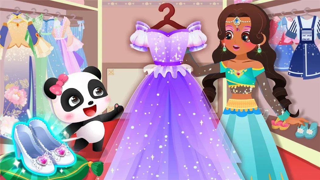 Скачать взлом Little Panda: Princess Makeup [MOD: открыты все наряды и аксессуары] — скриншот 4