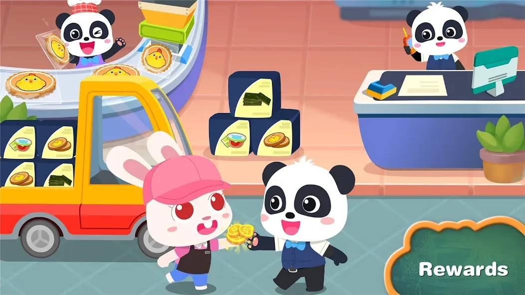 Скачать Little Panda's Snack Factory [MOD: безлимитные деньги и открыты все рецепты] на телефон — скриншот 5