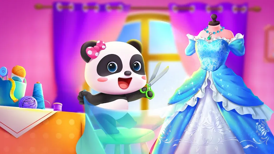 Baby Panda's Fashion Dress Up [MOD: безлимитные монеты и все наряды открыты] последняя версия — скриншот 1