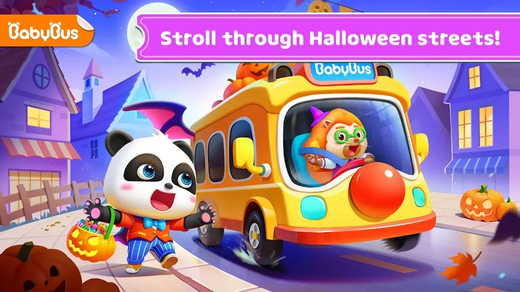 Baby Panda's School Bus [MOD: безлимитные деньги и открыты все уровни] последняя версия — скриншот 1