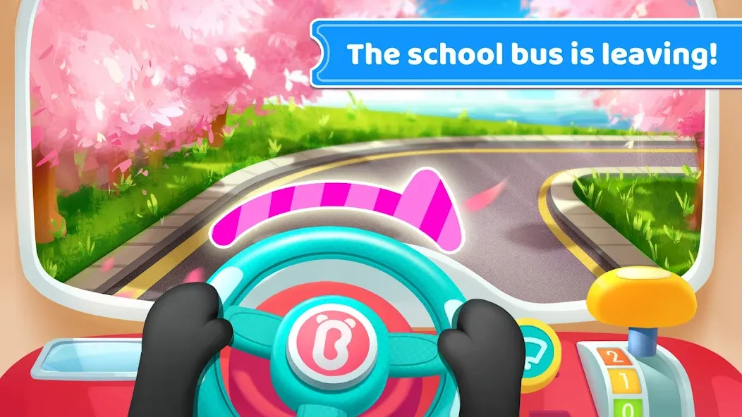 Baby Panda's School Bus [MOD: безлимитные деньги и открыты все уровни] последняя версия — скриншот 2
