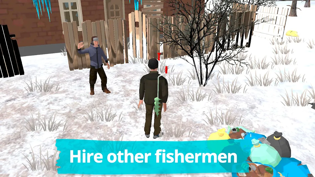 Скачать Fishing in the Winter. Lakes. [MOD: зимняя рыбалка без ограничений] — скриншот 3