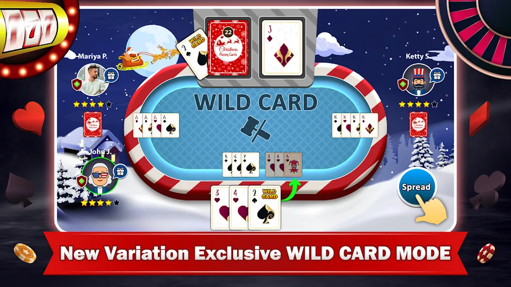 Взломанная Tonk Multiplayer Card Game [MOD: безлимитные монеты и усиленные карты] на Андроид — скриншот 4
