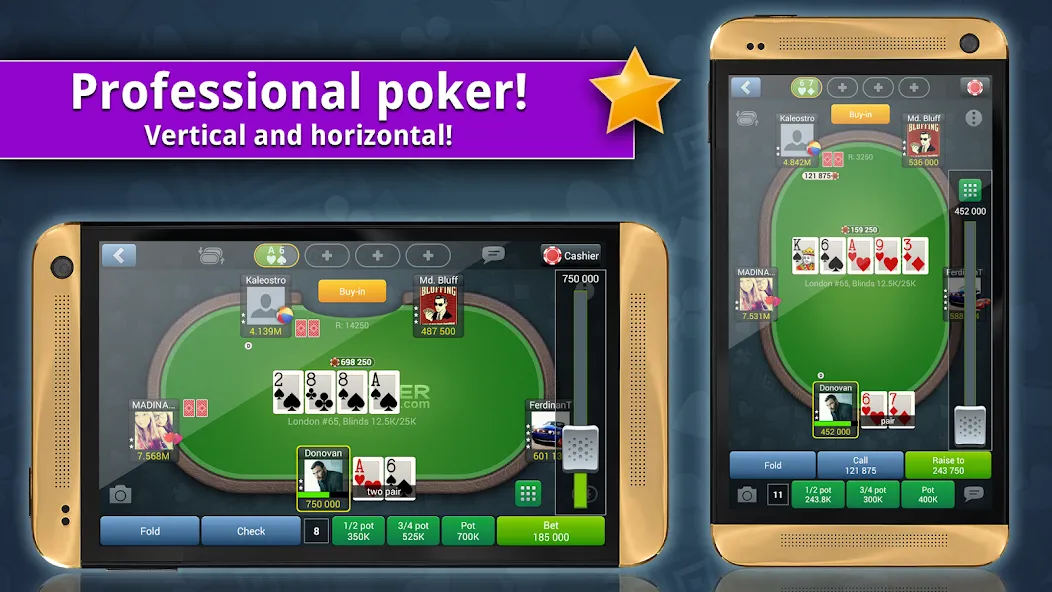 Jag Poker HD [MOD: безлимитные фишки и открыты все столы] (Бесплатно / APK) — скриншот 1