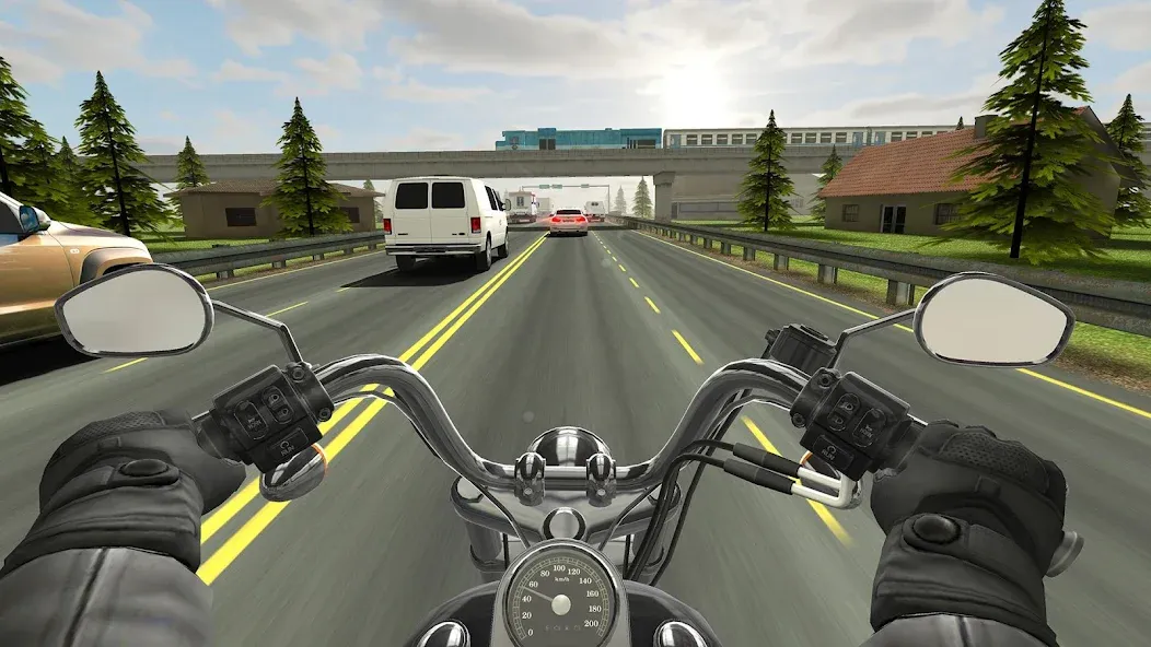 Traffic Rider [MOD: безлимитные деньги и все мотоциклы] — Скачать бесплатно (APK) — скриншот 1